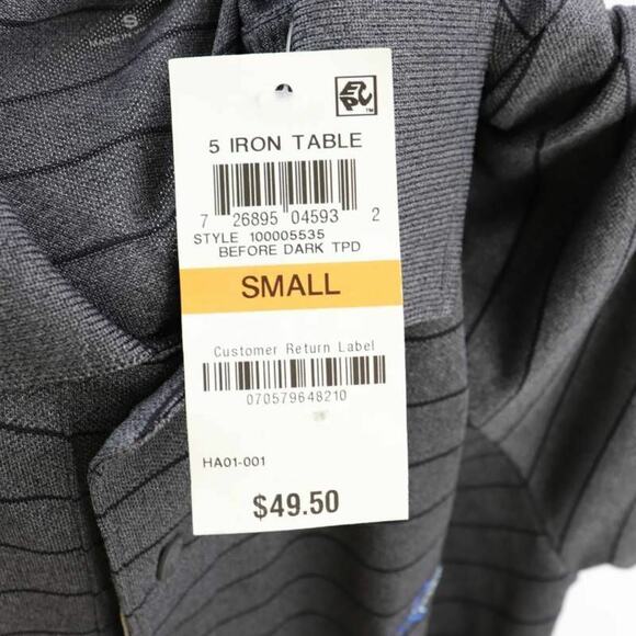 Attack Life By Greg Norman Mens Golf Polo Shirt Gray Striped Play Dry S New - Picture 8 of 12